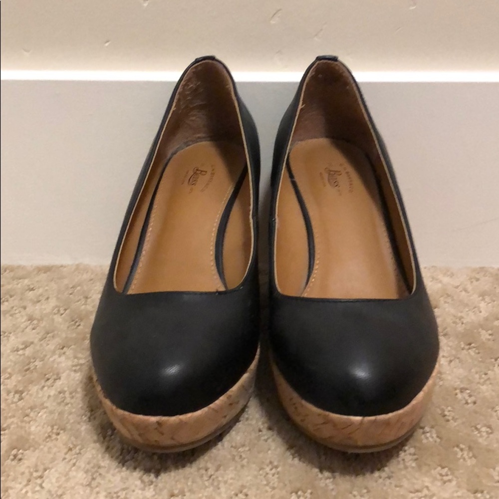 Bass Black 3” Wedge Heel